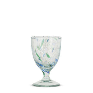 Nkuku Taja Wine Glass Sea Blue